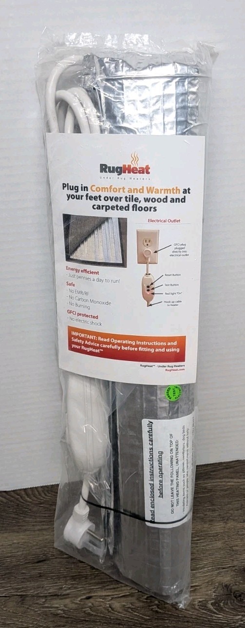 Rugheat Portable Heated Floor Mat (34x58 inches) Fits Under 