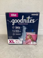 Goodnites Nighttime Bedwetting Underwear for Girls Size XL 46ct.