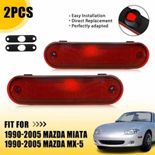 2X Red Left Right Side Marker Light NA01515EXA For 1990-2005 Mazda Miata MX-5 EA