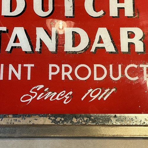 Vintage 1940s Dutch Standard Paint Reverse On Glass Print INV-JDJ92 - Picture 9 of 24
