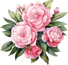 Adesivo vinile colorato fiore rosa arte parete camera da letto laptop decorazione decalcomania 6 misure