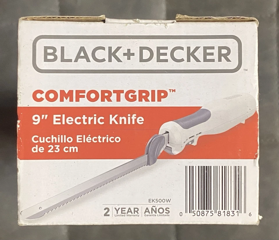 "Cuchillo eléctrico BLACK+DECKER Comfort Grip EK500W-T 9""" Foto 4 de 4