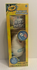New Crayola Blast-Off Bath Play Set with 12 Bath Dropz