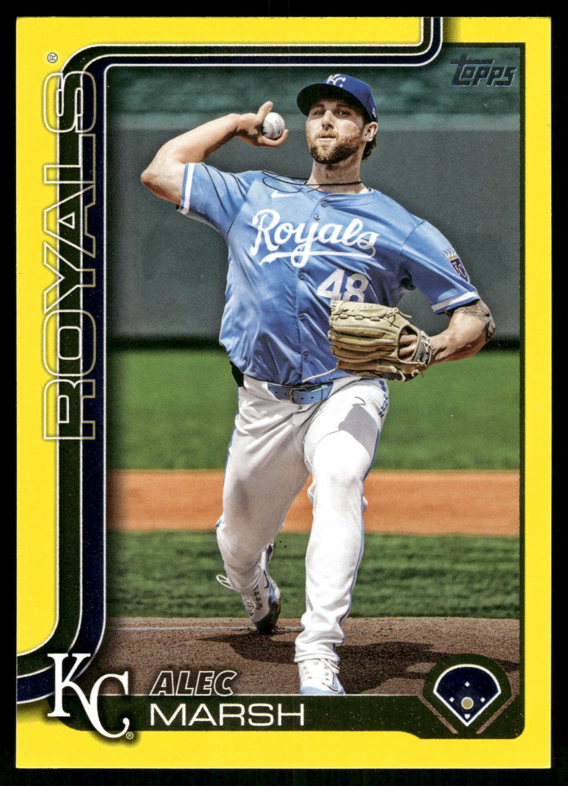 2025 Topps #607 Alec Marsh Yellow