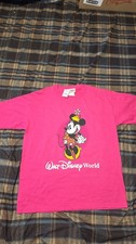 VTG Mickey Inc Minnie Mouse Walt Disney World T Shirt Size M Made In USA Pink