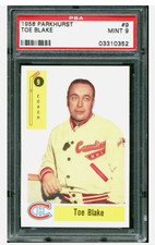 1958 Parkhurst Toe Blake #9 PSA 9 MINT