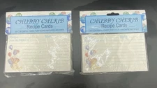 Chubby Cherub Recipe Cards 5x3 Lot of 2 Packs 50 Each Vintage NOS Home Cook Chef