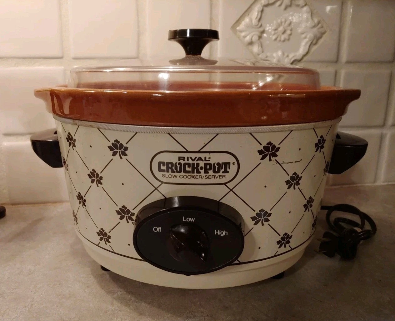 Vintage MCM Rival Crock Pot 5 Quart Slow Cooker Model 3350 Tested Working
Opens in a new window or t