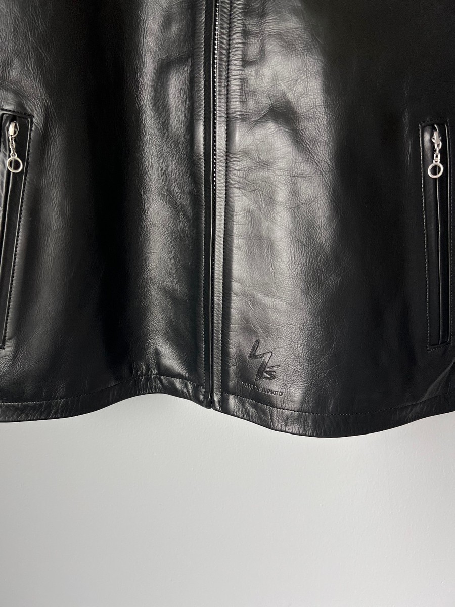 Supreme Y's by Yohji Yamamoto Leather Jacket - Size Large - Black