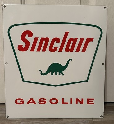 Sinclair Gasoline Ad Pump Plate Sign-13.5  X 12 Great Condition