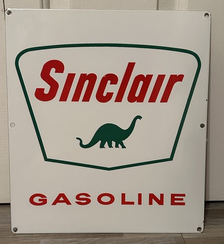 Sinclair Gasoline Ad Pump Plate Sign-13.5” X 12”Great Condition