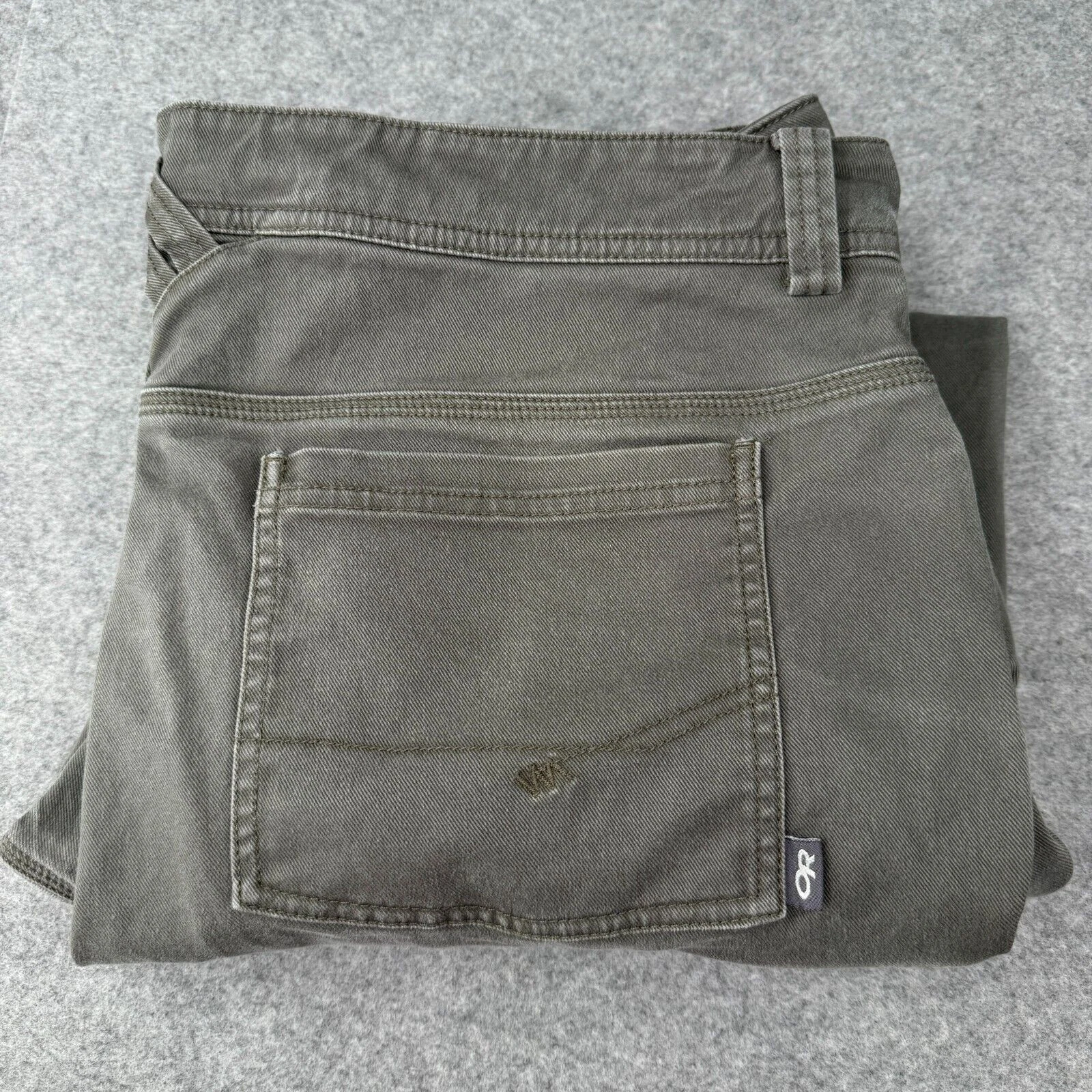 Outdoor Research Performance Pants Men's 38 Green Goldbar Canvas Outdoor Hiking