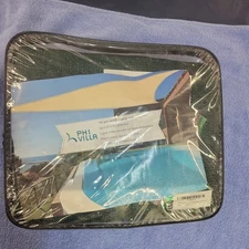 Phi-Villa TRIANGULAR SUN SHADE SAIL PATIO POOL CANOPY UV PROTECTION 13.6' 