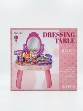 30PCS Girls Dressing Table & Makeup Set – Princess Style Vanity Table.