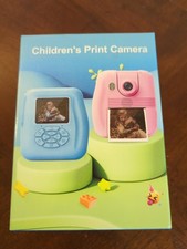 Kids Instant Print Camera 1080P HD Toy Video Cam Paper Markers - Open Box New
