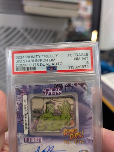 2024 Infinity Trilogy Allegiance Jim Starlin / Ron Lim Comic Cuts Dual AU #1/10 - Picture 2 of 6