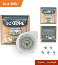 Gourmet Black Coffee Pods - 50 Count, ESE Compatible & Gluten Free - Compostable 0.28 per lighter