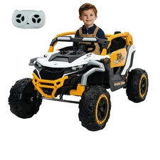 Little Adventurer's Delight: 2-Seater 12V Electric Car with Remote Control, Musi