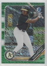 2019 Bowman Chrome Prospects Green Shimmer Refractor 21/99 Jameson Hannah 2p7