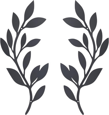 2 Pieces Metal Vine Olive Branch Leaf Wall Decor,Tree Leaf Wall Decor for Living