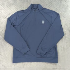 TPC San Antonio Sweatshirt Golf Cutter & Buck Blue Long Sleeve Men Medium