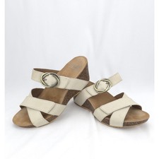 Dansko Women's Susie Slip-on Strappy Footbed Cork Wedge Sandals Comfort 7.5/38