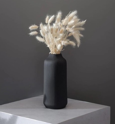 Ceramic Vase in Nordic Deco Vase Large for Pampas Grass as Boho Deco Vase Black - 第 3/9 張圖片