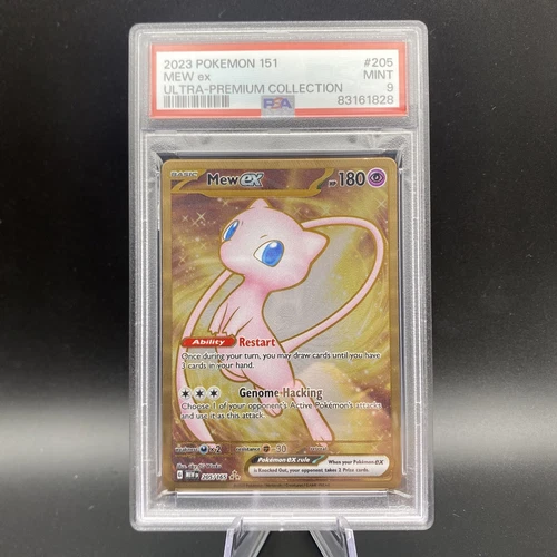 PSA 9 METAL Mew ex Full Art Ultra Rare 151 UPC Promo Pokemon Card SVP 205/165