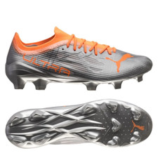 Puma Ultra 1.4 Elite Soccer Shoe FG/AG - Diamond Silver / Neon Citrus