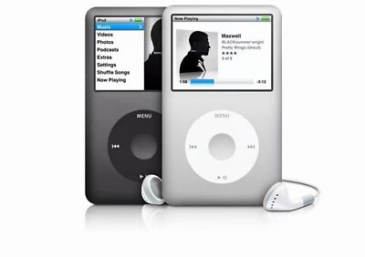 iPod classic 第7世代 160GBから256GBに変更 シルバー　銀 NEW Apple iPod Classic 7th generation Black Silver 160/256/512/1TB