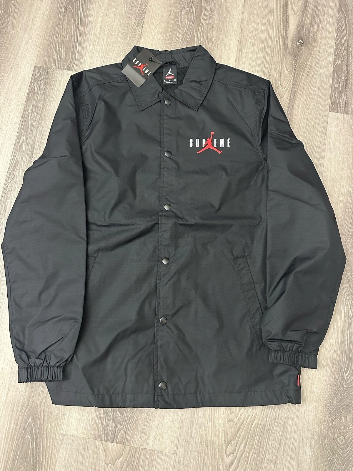 Veste Supreme Jordan Coaches FW15 noire neuve taille S M L 799702 010