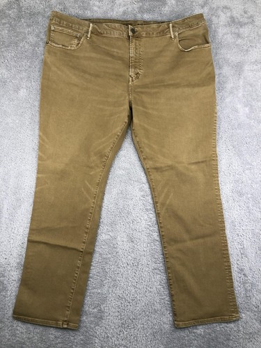 American Eagle Jeans Men 46x31 (Tag 46x32) Brown Next Level Flex Slim Distressed
