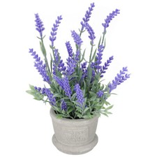 Artificial Plants Flowers Pot Coffee Table Decor Lavender Arrangement Office New