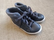 Wonder Nation Boys Dress Shoes Grey. Size 1. Adjustable, Non-Marking