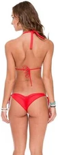 Luli Fama Miami Cosita Buena Girl On Fire Halter Bikini Top