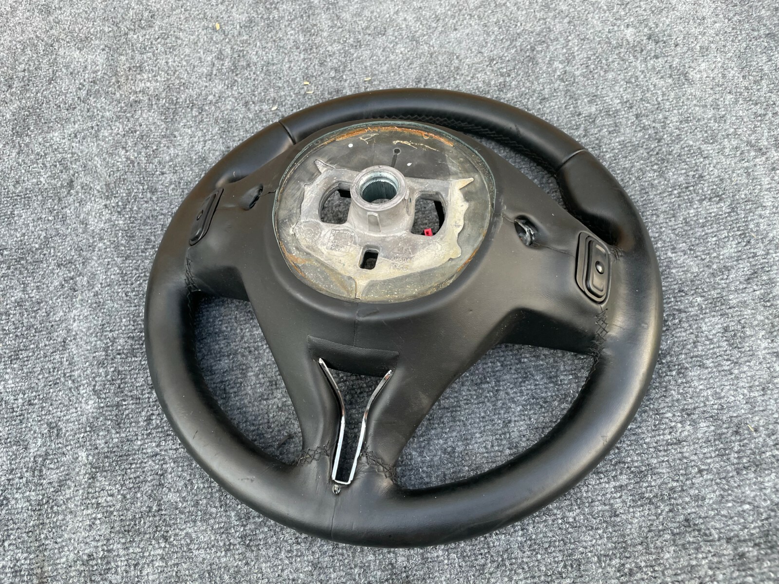 LEATHER STEERING WHEEL ASSEMBLY BLACK OEM M157 42K 14-19 MASERATI GHIBLI Q4