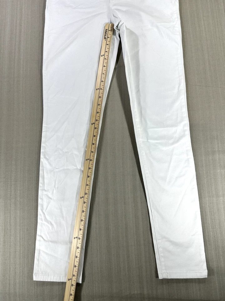 Pantalones de mezclilla para mujer Iman talla 8T blancos ajustados al tobillo 31,5 entrepierna nuevos con etiquetas #3882 Foto 2 de 4