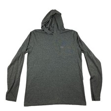 Vineyard Vines Edgartown T-Shirt Mens S Gray Long Sleeve Hoodie Logo Lightweight