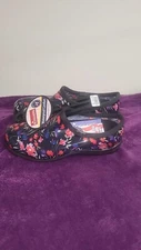 Sloggers Rain Mud Waterproof Gardening Rubber Shoes Clogs Navy Floral Size 10