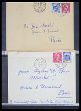 Lot 39113 Cover collection Algeria 1954-1961 in 2 albums.