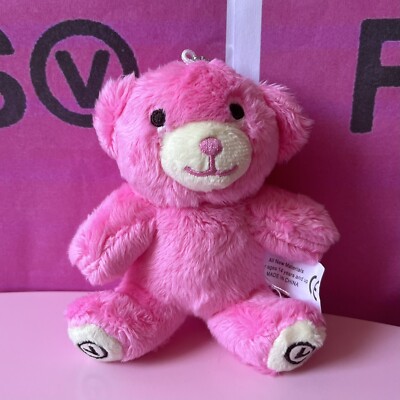 Unofficial BTS Taehyung FRI(END)S merch pink bear plush mascot