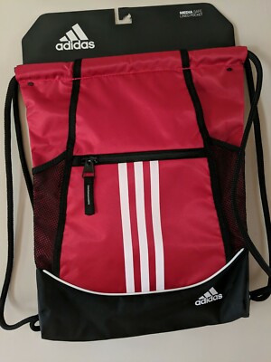  NWT Adidas Alliance II Sackpack Red/Black/White  