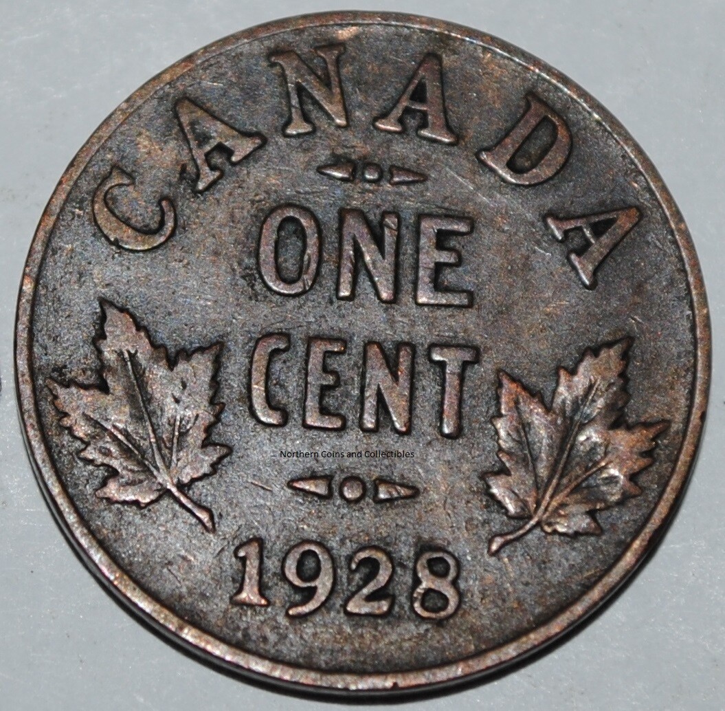 CANADIAN  マッケンジー サイズ S/P Canada 1928 1 Cent George V Canadian Penny Copper Coin | eBay