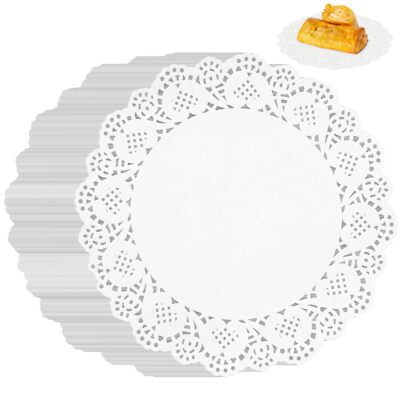Paper Doilies 200 Pack White Lace Doilies 8.5 Inch Doilies for Food Crafts Ba...