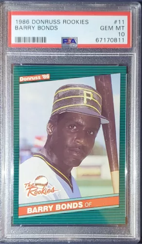 1986 Donruss Rookies Barry Bonds #11 PSA 10 GEM MINT ROOKIE CARD