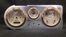 1948 1949 1950 Ford Truck 3 Gauge Cluster Gold