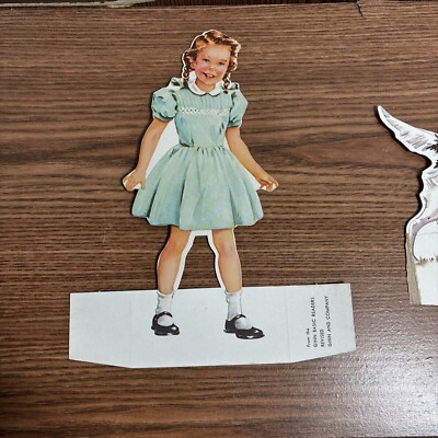 RARE Ginn Basic Readers Cut Out Dolls - Susan & Boy Dog