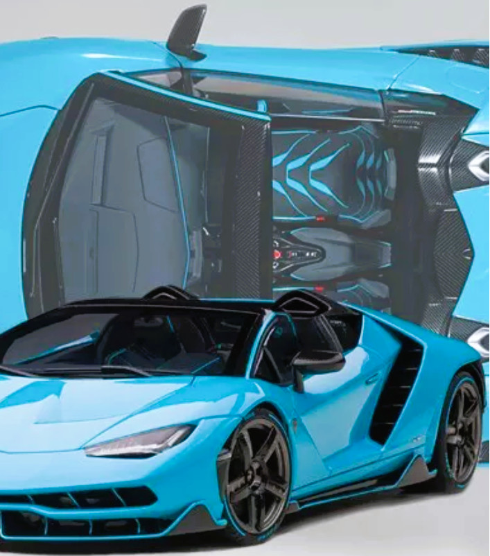 Lamborghini Race Car Hypercar w/Orig.Wheels Rims Custom Built1:18SCALE MODEL