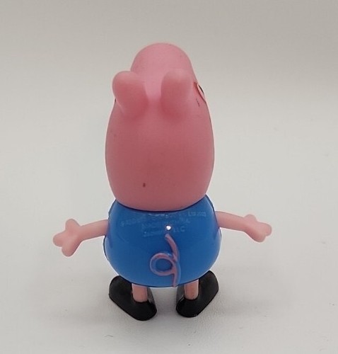 2003 Blue Banana Monkey Shirt George 2" Jazwares figura de acción Peppa Pig - Imagen 2 de 3