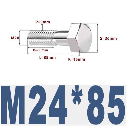 304 Stainless Steel External Hexagonal Half-Thread Screw Extension M6-M27 - Picture 175 of 195